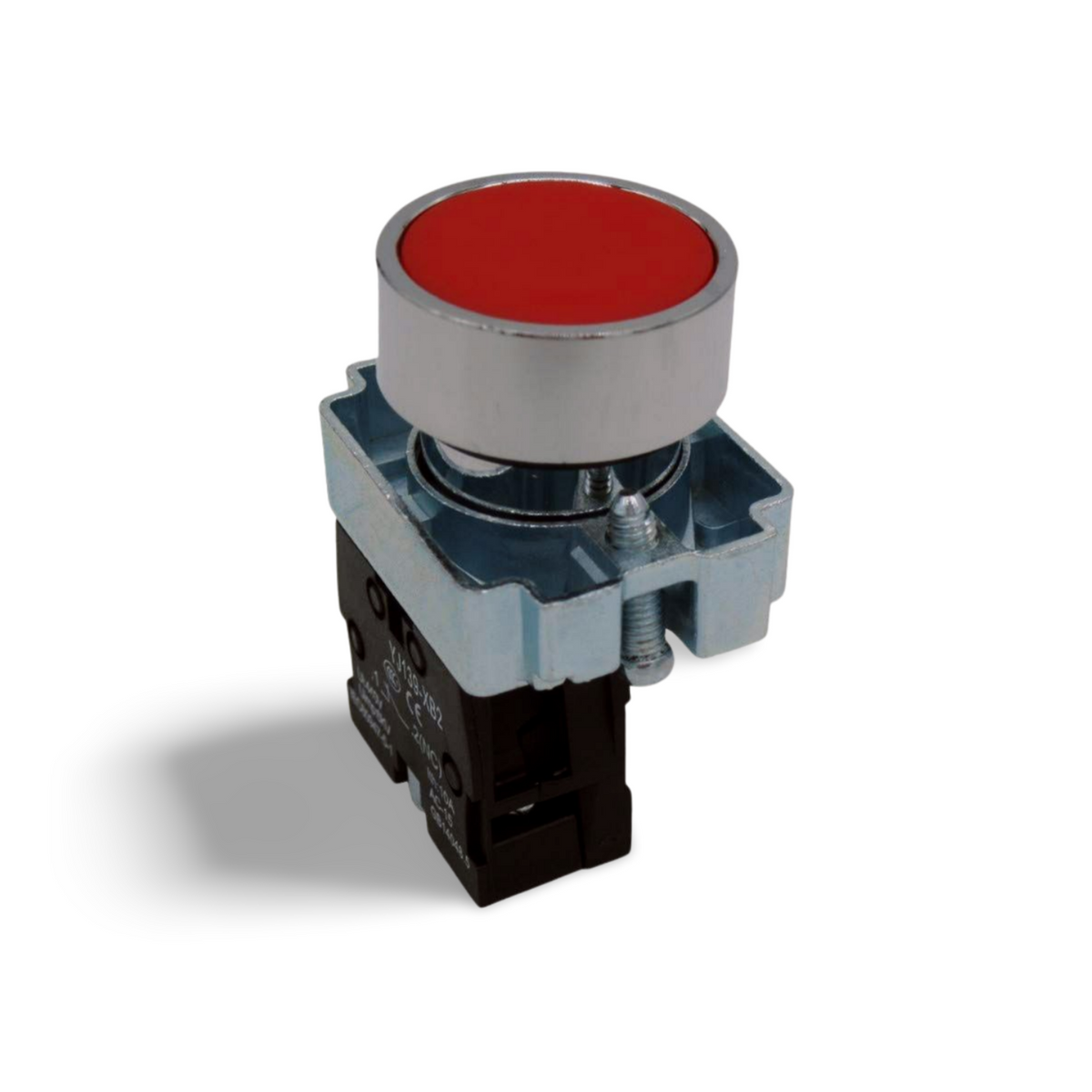 Andeli Red Push Button Switch - 440V 10A, 1NC Momentary Contact